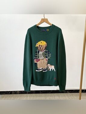 Polo by Ralph Lauren Dark Green Bear Graphic Sweater